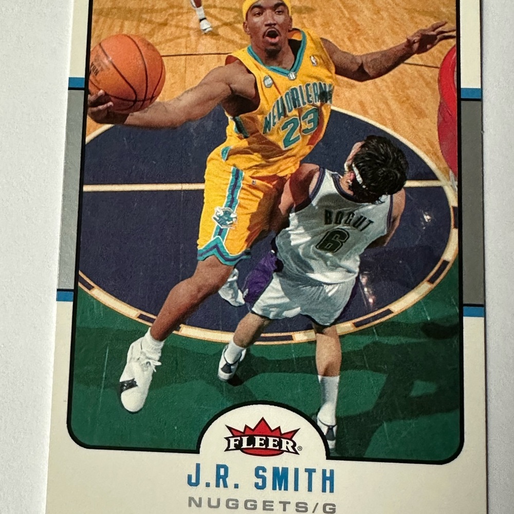 Fleer J.R. Smith Nuggets Trading Card - Yellow & Green Jersey
